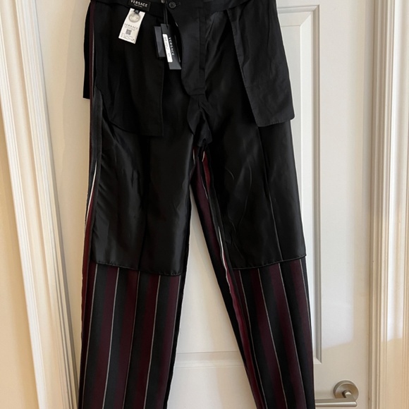 new VERSACE  RUNWAY WOOL SUIT 23ss  blazer pants sz48 US38 - Picture 5 of 16